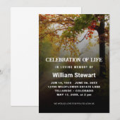 Moderne begrafenis | Viering van het bos van Life Kaart (Voorkant / Achterkant)