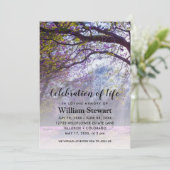 Moderne begrafenis | Viering van het leven Kaart (Staand voorkant)