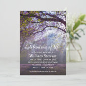 Moderne begrafenis | Viering van het leven Kaart (Staand voorkant)