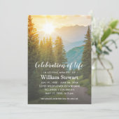 Moderne begrafenis | Viering van het Life-gebergte Kaart (Staand voorkant)