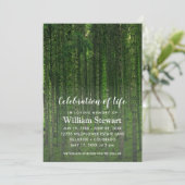 Moderne begrafenis | Viering van het Life Green Fo Kaart (Staand voorkant)