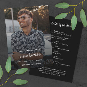 Moderne begrafenis   Viering van het Life-programm Programmakaart