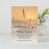 Moderne begrafenis | Viering van Life Boho Kaart (Staand voorkant)