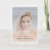 Moderne begrafenis | Viering van Life Photo Folded Programma (Voorkant)