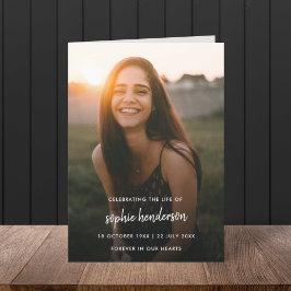 Moderne begrafenis | Volgorde van dienst Programma