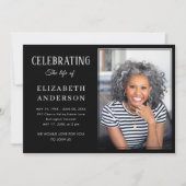 Moderne begrafenisfoto Minimalistisch eenvoudig sc Kaart (Voorkant)