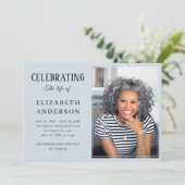 Moderne begrafenisfoto Minimalistisch eenvoudig sc Kaart (Staand voorkant)