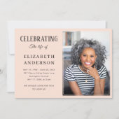 Moderne begrafenisfoto Minimalistisch eenvoudig sc Kaart (Voorkant)