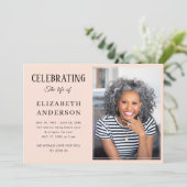 Moderne begrafenisfoto Minimalistisch eenvoudig sc Kaart (Staand voorkant)