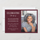 Moderne begrafenisfoto Minimalistisch eenvoudig sc Kaart (Voorkant)