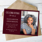 Moderne begrafenisfoto Minimalistisch eenvoudig sc Kaart