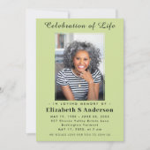 Moderne begrafenisfoto | Viering van het Leven Min Kaart (Voorkant)