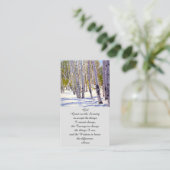 Moderne begrafenisherdenking van de Kaart van het  Visitekaartje (Staand voorkant)