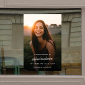 Moderne begrafenisherdenking van het leven raamsticker