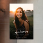 Moderne begrafenisherdenking van het leven raamsticker