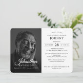 Moderne begrafenisherdenking Viering van het leven Kaart (Staand voorkant)