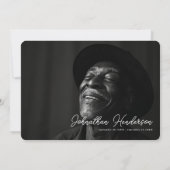 Moderne begrafenisherdenking Viering van het leven Kaart (Achterkant)