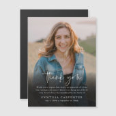 Moderne begrafenisherdenkingsfoto Hartelijk dank (Voorkant / Achterkant)