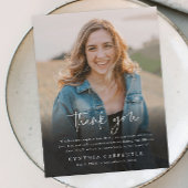 Moderne begrafenisherdenkingsfoto Hartelijk dank