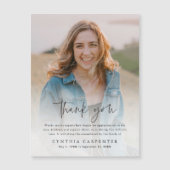 Moderne begrafenisherdenkingsfoto Hartelijk dank (Voorkant)