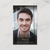 Moderne begrafenisherdenkingsfoto Kaarten Visitekaartje (Voorkant)