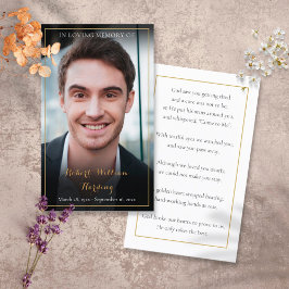 Moderne begrafenisherdenkingsfoto Kaarten Visitekaartje