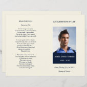 Moderne begrafenisprogramma voor de marine en Crea (Voorkant / Achterkant)