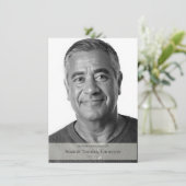 Moderne begrafenissympathie bedankkaart (Staand voorkant)