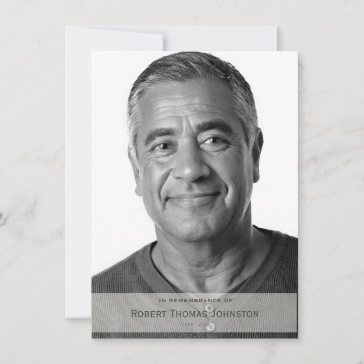 Moderne begrafenissympathie bedankkaart (Voorkant)