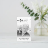 Moderne Begrafenissympathie Foto Forever Prayer Ka Visitekaartje (Staand voorkant)