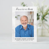 Moderne begrafenissympathie Foto Memorial Prayer K (Staand voorkant)