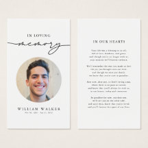 Moderne begrafenissympathie Foto Memorial Prayer K