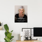 Moderne begrafenisviering van het leven Foto Poster (Thuiskantoor)