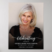 Moderne begrafenisviering van het leven Foto Poster (Voorkant)