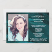 Moderne begrafenisviering van het leven groene mar kaart (Voorkant)