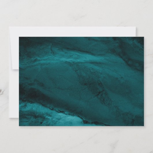 Moderne begrafenisviering van het leven groene mar kaart (Achterkant)