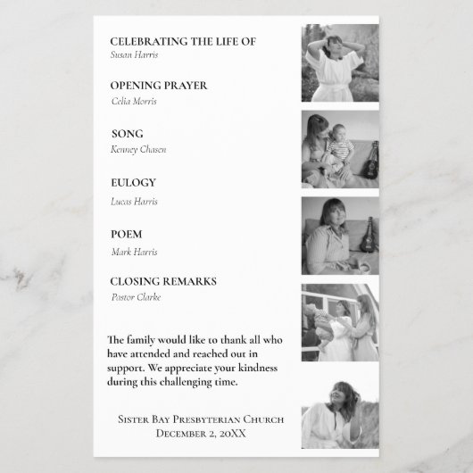 Moderne begrafenisviering van het LIFE-programmabu Flyer (Achterkant)