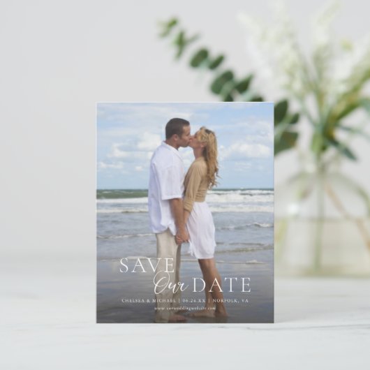 Moderne begroting bespaart onze datum verticale fo (Staand voorkant)