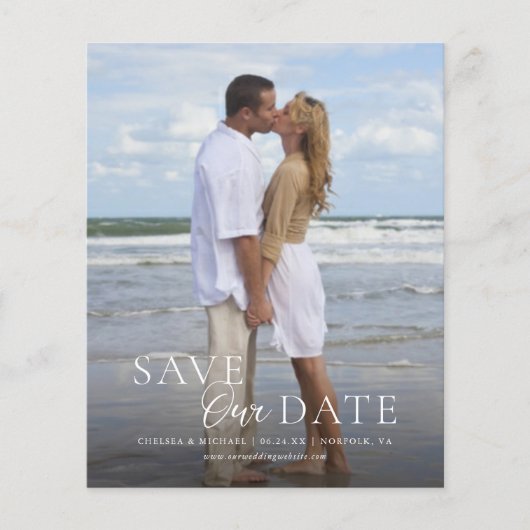 Moderne begroting bespaart onze datum verticale fo (Voorkant)