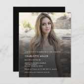 Moderne begroting Foto's - viering van de uitnodig (Voorkant / Achterkant)