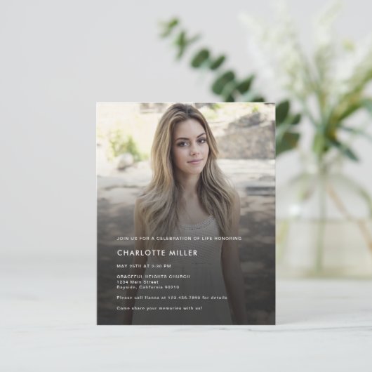 Moderne begroting Foto's - viering van de uitnodig (Staand voorkant)