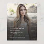 Moderne begroting Foto's - viering van de uitnodig (Voorkant)