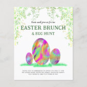 Moderne begroting voor de Waterverf Easter Egg Hun (Voorkant)