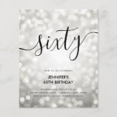 Moderne BEGROTING Zilveren Lichten 60ste Verjaarda (Voorkant)