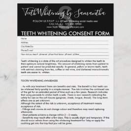 Moderne begrotingsvorm Goedkeuring Teth Whitening Flyer