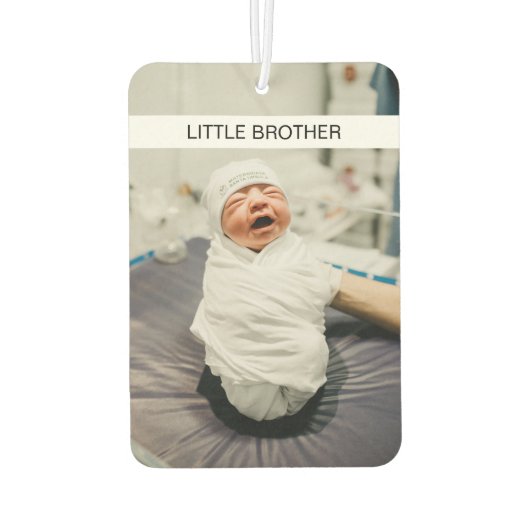 Moderne beide zijden Baby foto aangepaste unieke a Luchtverfrisser (Achterkant)