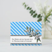 Moderne Beierse verklaring over bier Briefkaart (Staand voorkant)