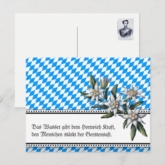 Moderne Beierse verklaring over bier Briefkaart (Voorkant / Achterkant)