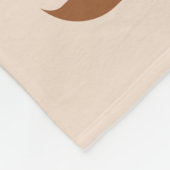 Moderne Beige Aangepaste 5 Foto Familie Fleece Deken (Hoek)