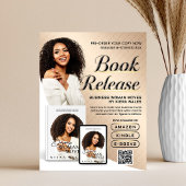 Moderne Beige Auteurs Flyer Boekrelease Introducti